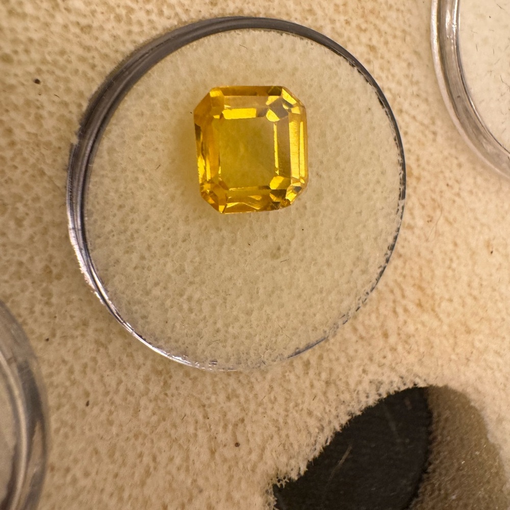 Rare 6.90CTW genuine custom cut tourmaline loose gemstone in gem jar - Picture 2 of 15